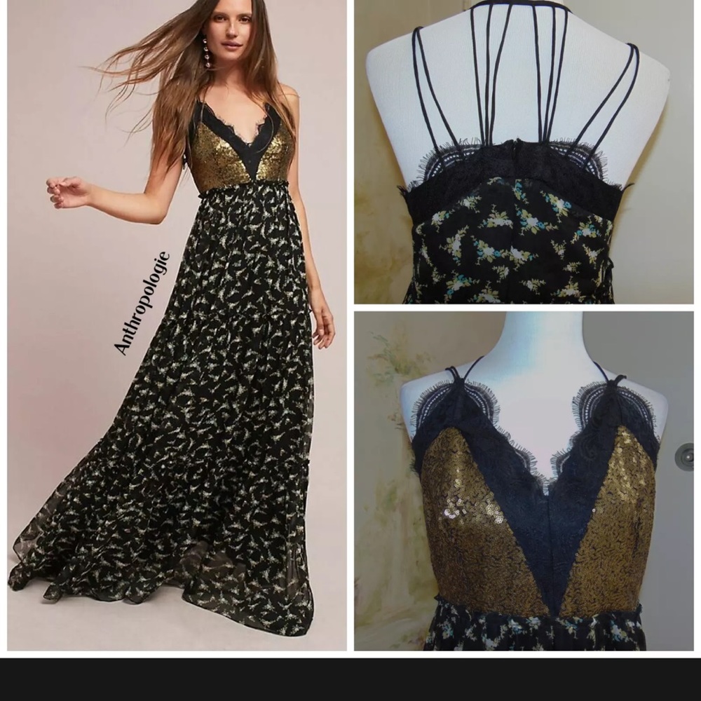 NWOT ANTHROPOLOGIE RANNA GILL LAKSHMI MAXI DRESS